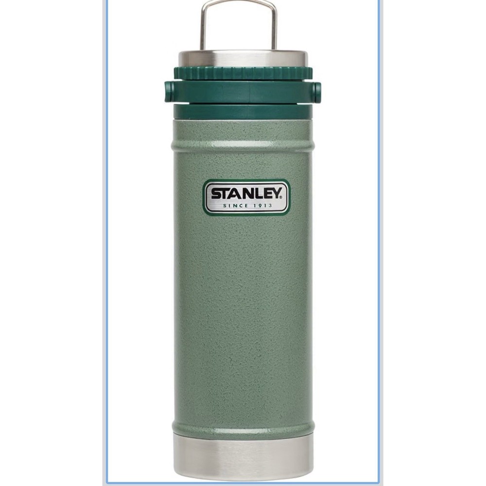 Stanley Classic Travel Mug French Press 16 oz. Hammertone Green Excellent